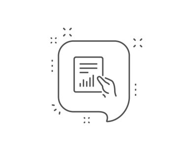 Belge satır simgesini bildirin. Analiz Şeması. Vektör