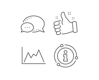 Çizgi grafik simgesi. Finansal grafik işareti. Vektör