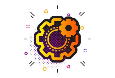 Gizli tekerlek simgesi. Mühendislik aleti işareti. Vektör