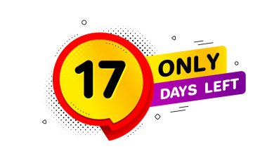 17 gün kaldı. 17 gün kaldı. Vektör