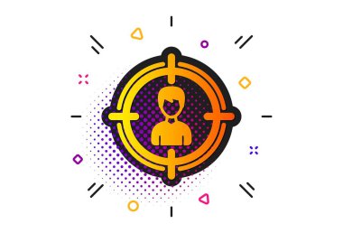 Kafa avcılık simgesi. İş hedef işareti. Vektör