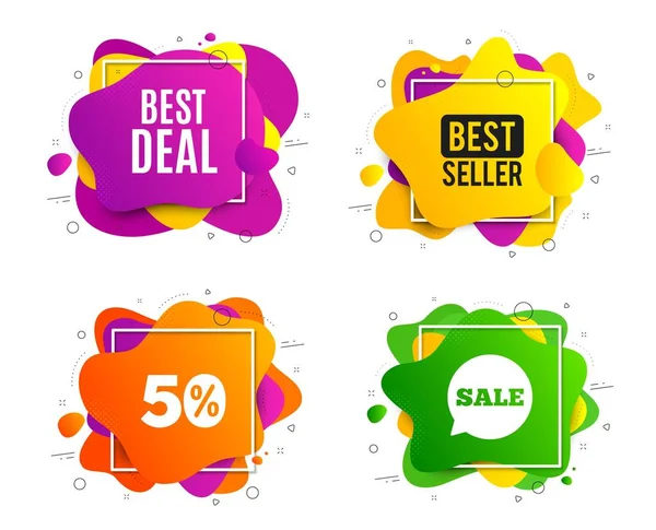 Beste deal. Speciale aanbieding verkoop teken. Vector — Stockvector