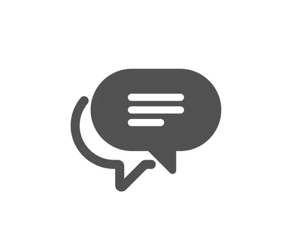 Text message icon. Chat comment sign. Speech bubble. Vector