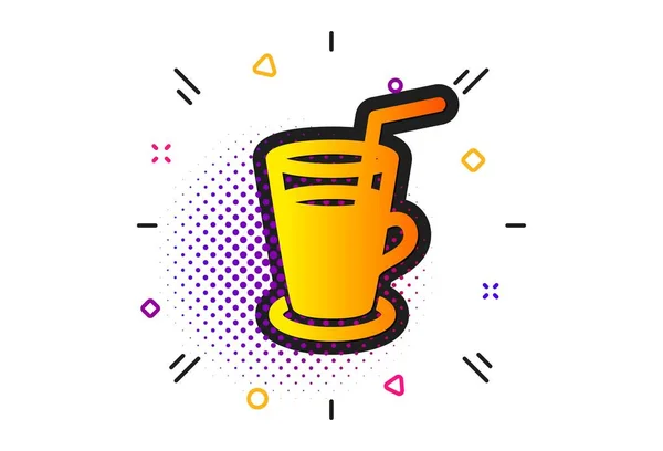 Icono de café o cóctel. Signo de bebida fresca. Vector — Vector de stock