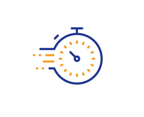 Timer line icon. Time management sign. Stopwatch. Vector — Stock Vector