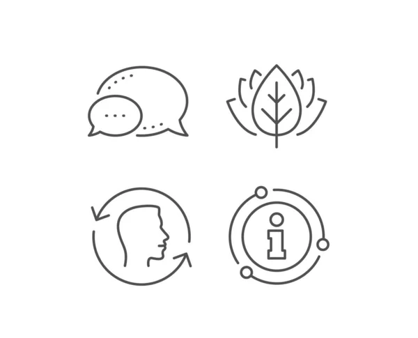 Pictogram voor het herhalen van gezichts scans. Face id Update-teken. Vector — Stockvector