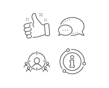 İş hedefleme hattı simgesi. Hedef strateji. Vektör