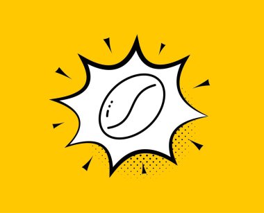 Kahve çekirdekleri çizgi simgesi. Lezzetli tohum işareti. Vegan içkisi. Vektör