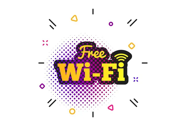 Signo wifi gratuito. Símbolo Wifi. Red inalámbrica. Vector — Vector de stock