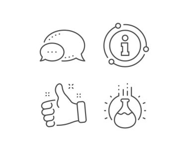 Kimya deney satırı simgesi. Laboratuvar şişesi işareti. Analysis. Vektör