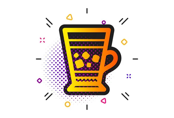 Icono del café Frappe. Signo de bebida fría. Vector — Vector de stock