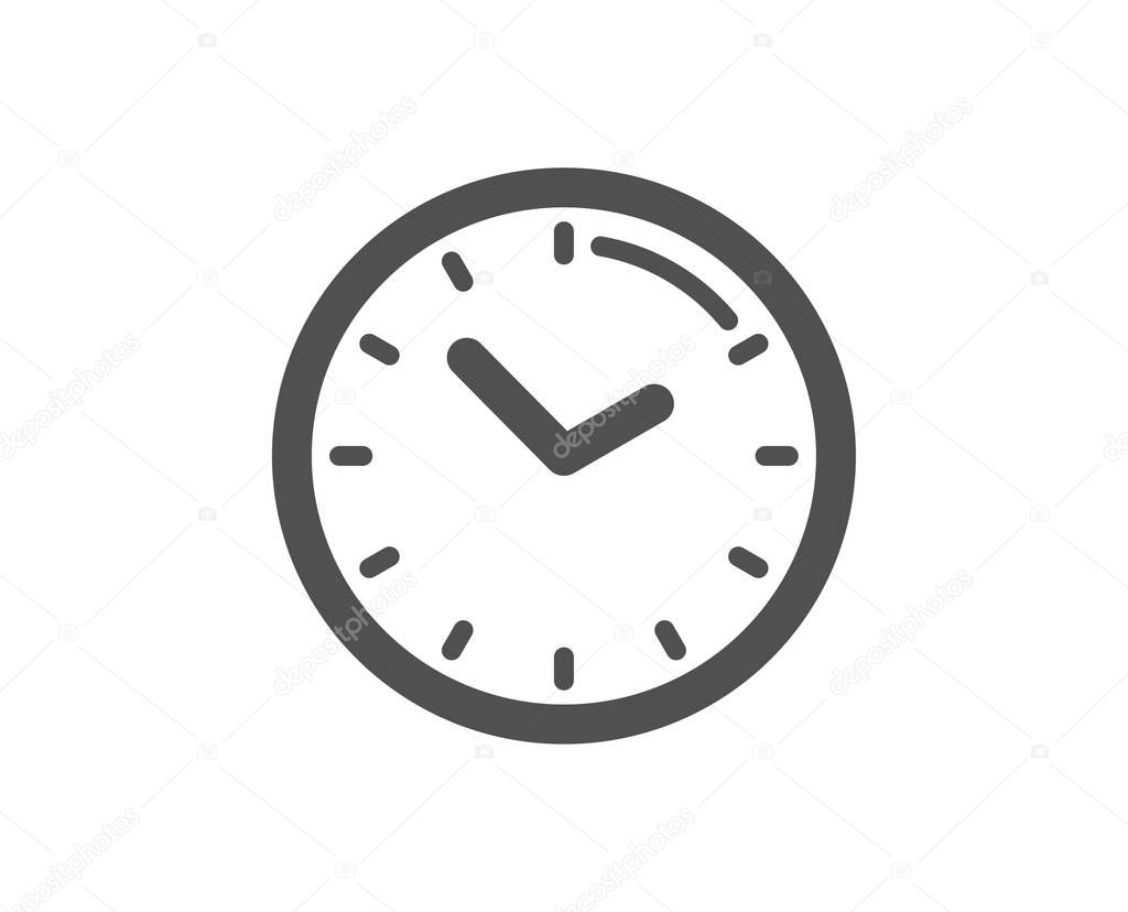 Time management icon. Clock sign. Watch. Vector