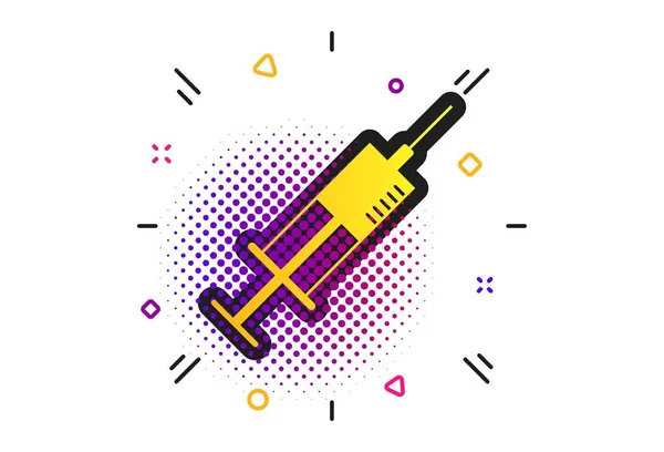 Syringe sign icon. Medicine symbol. Vector — Stock Vector