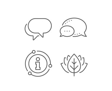 Kabarcık çizgi simgesi konuşun. Konuşma balonu işareti. Sohbet mesajı. Vektör