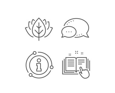 Teknik dokümantasyon satırı simgesi. Talimat işareti. Vektör