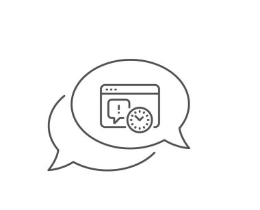 Proje son satır simgesi. Zaman yönetimi işareti. ınternet. Vektör