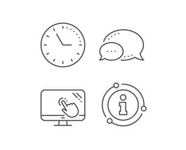 Ekran çizgisi simgesine dokunun. Online test test işareti. Vektör