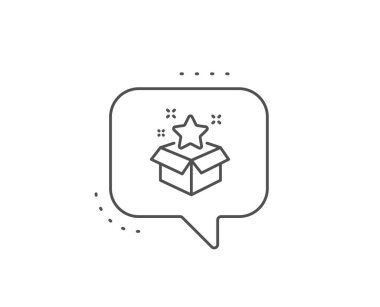 Sadakat programı satır simgesi. Bonus puanlar. İndirim kutusu. Vektör