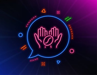 Kahve çizgisi simgesi. Kavrulmuş fasulye işareti tutun. Kafeine bayılırım. Vektör