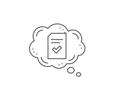 Belge satır simgesi işaretlenir. Dosya işareti. Vektör