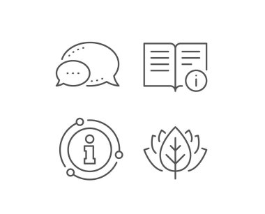 Teknik bilgi satırı simgesi. Talimat işareti. Vektör