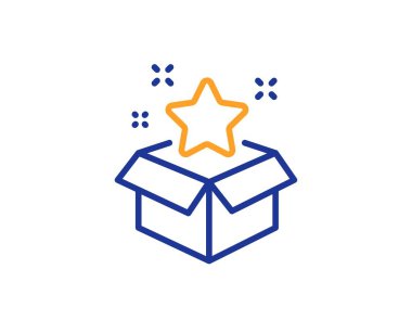 Sadakat programı satır simgesi. Bonus puanlar. İndirim kutusu. Vektör