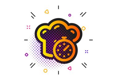 Pişirme zamanlayıcı simgesi. Kızartma kronometre işareti. Yemek hazırlığı. Vektör