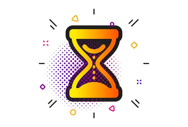 Icono del reloj de arena del tiempo. Señal de reloj de arena. Vector — Archivo Imágenes Vectoriales