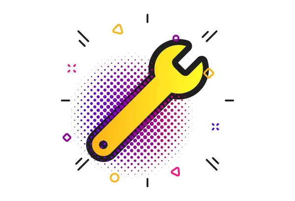 Wrench key sign icon. Service tool symbol. Vector — Stock Vector
