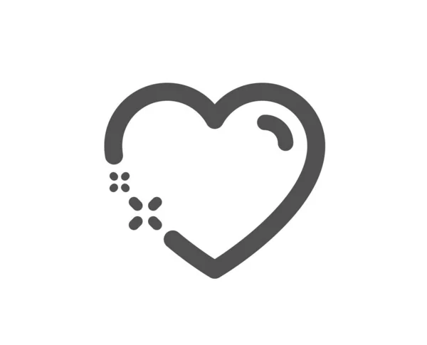 Heart icon. Love emotion sign. Vector — Stock Vector
