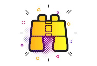 Dürbün işareti simgesi. Arama sembolü. Vektör