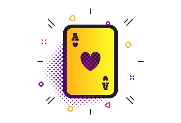 Icono de signo de casino. Símbolo de carta. Vector — Vector de stock