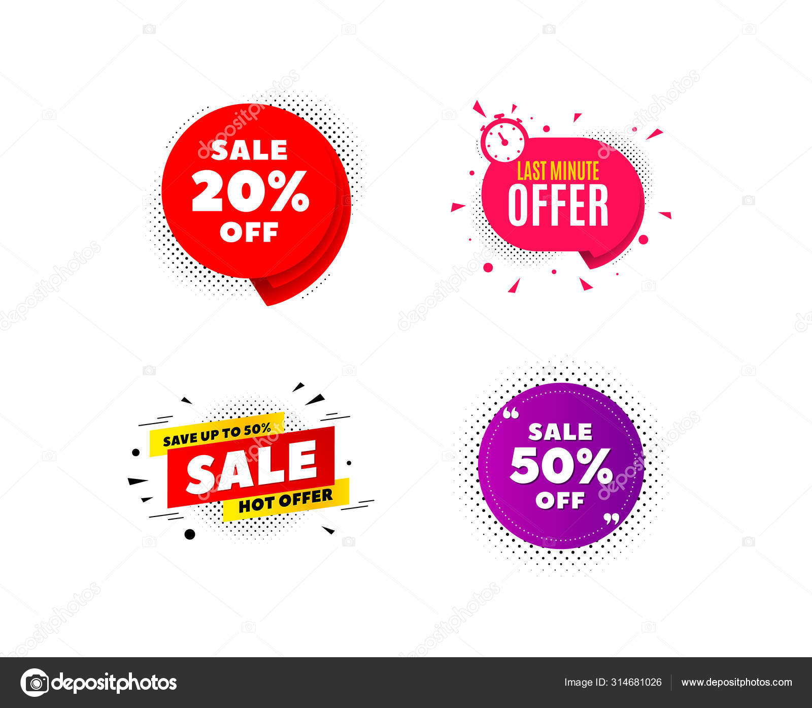 50 percent off sale banner template. Shopping half price discount