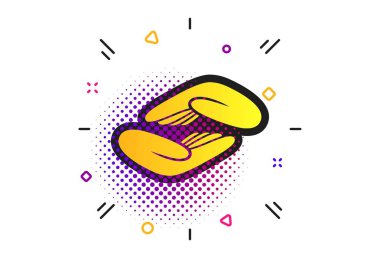 Yardım elleri simgesini imzalamak. Sadaka ya da bağış. Vektör