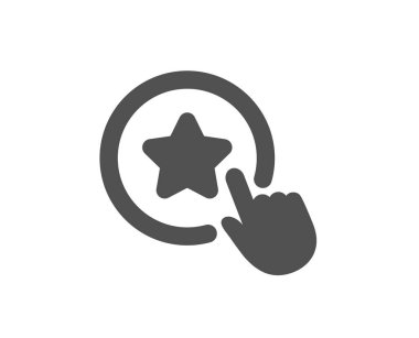 Sadakat yıldız simgesi. Bonus puanlar. İndirim programı. Vektör