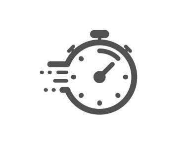 Zamanlayıcı simgesi. Zaman yönetimi işareti. Kronometre. Vektör