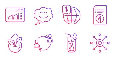 Teknik bilgi, Kullanıcı iletişimi ve konuşma balonu simgeleri ayarlandı. Vektör