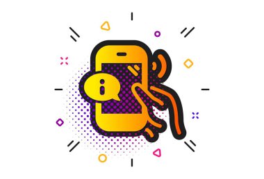 Merkezi Servisi simgesini arayın. Telefon destek işareti. Vektör