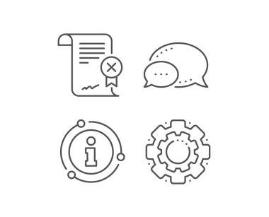 Sertifika satırı simgesini reddet. Belge işaretini reddet. Vektör