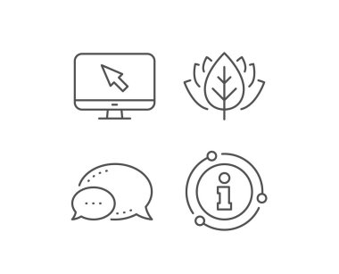 Bilgisayar veya Monitör simgesi. Fare imleci işareti. Vektör