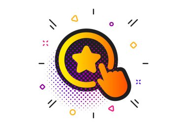 Sadakat yıldız simgesi. Bonus puanlar. İndirim programı. Vektör