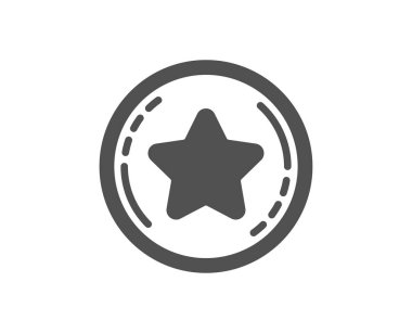 Sadakat yıldız simgesi. Bonus puanlar. İndirim programı. Vektör