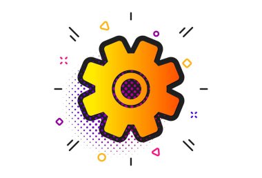 Dişli simgesini. Servisi işareti. Vektör