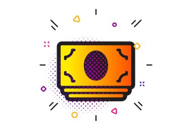 Nakit para simgesi. Bankacılık para birimi. Vektör