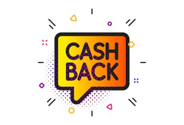 Cashback service simgesini. Para transferi. Vektör