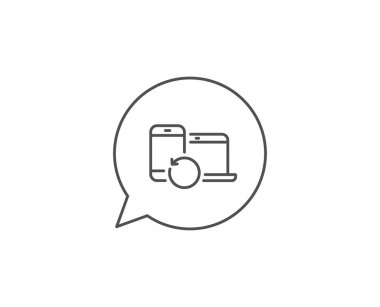 Kurtarma aygıtları satır simgesi. Yedekleme veri işareti. Bilgileri geri yükleyin. Vektör