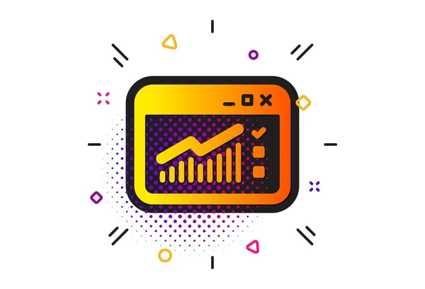 Website Traffic icon. Report chart sign. Vector