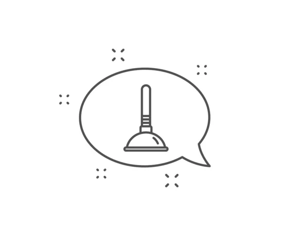 Icono del émbolo de limpieza. Limpiador de tuberías. Vector — Vector de stock