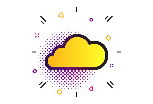 Pictogram voor Cloud Sign. Gegevensopslag symbool. Vector — Stockvector