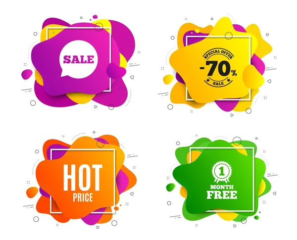 Hot Price. Special offer sale sign. Vector — Stock Vector